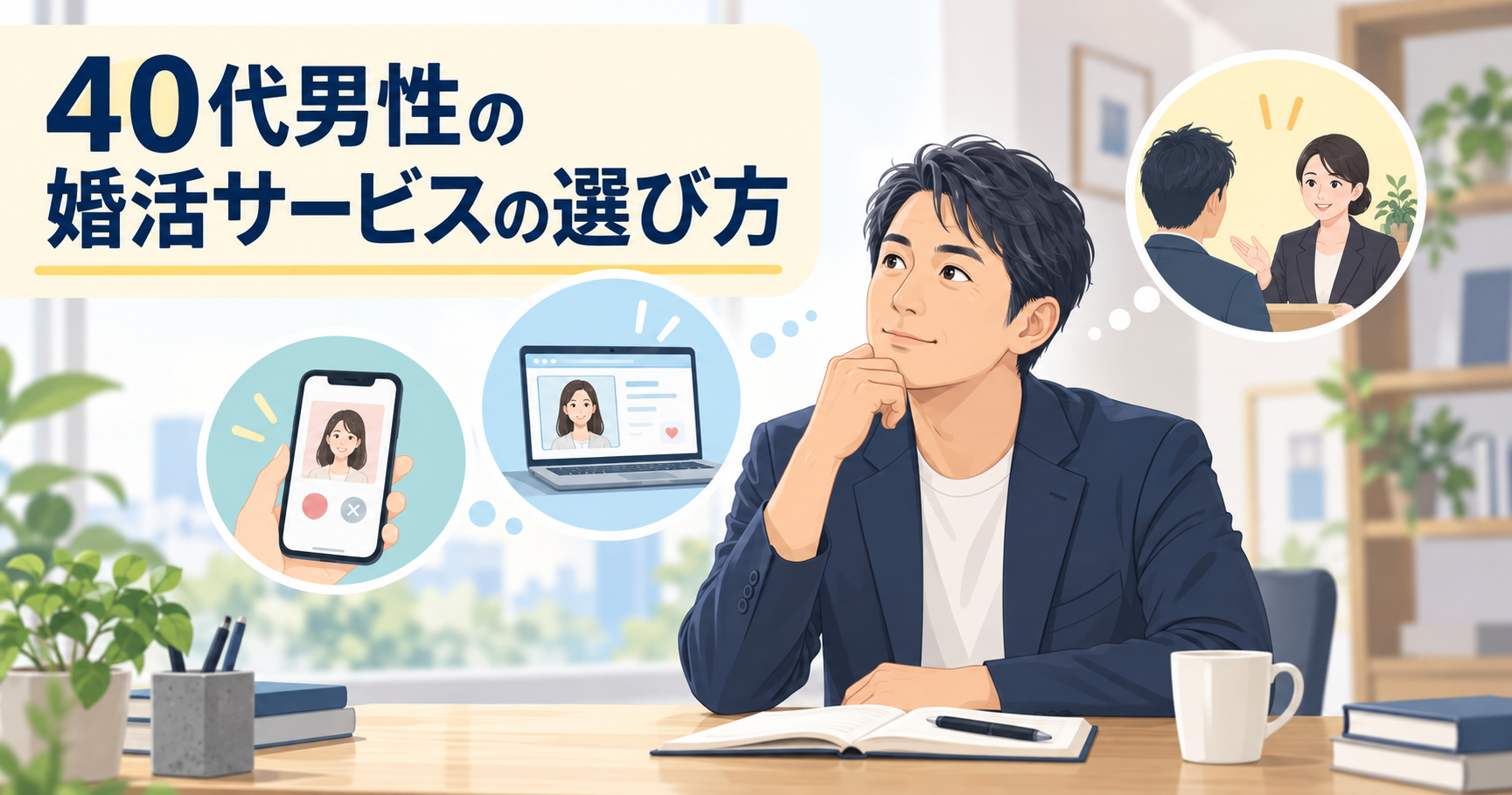 40代男性の婚活サービスの選び方